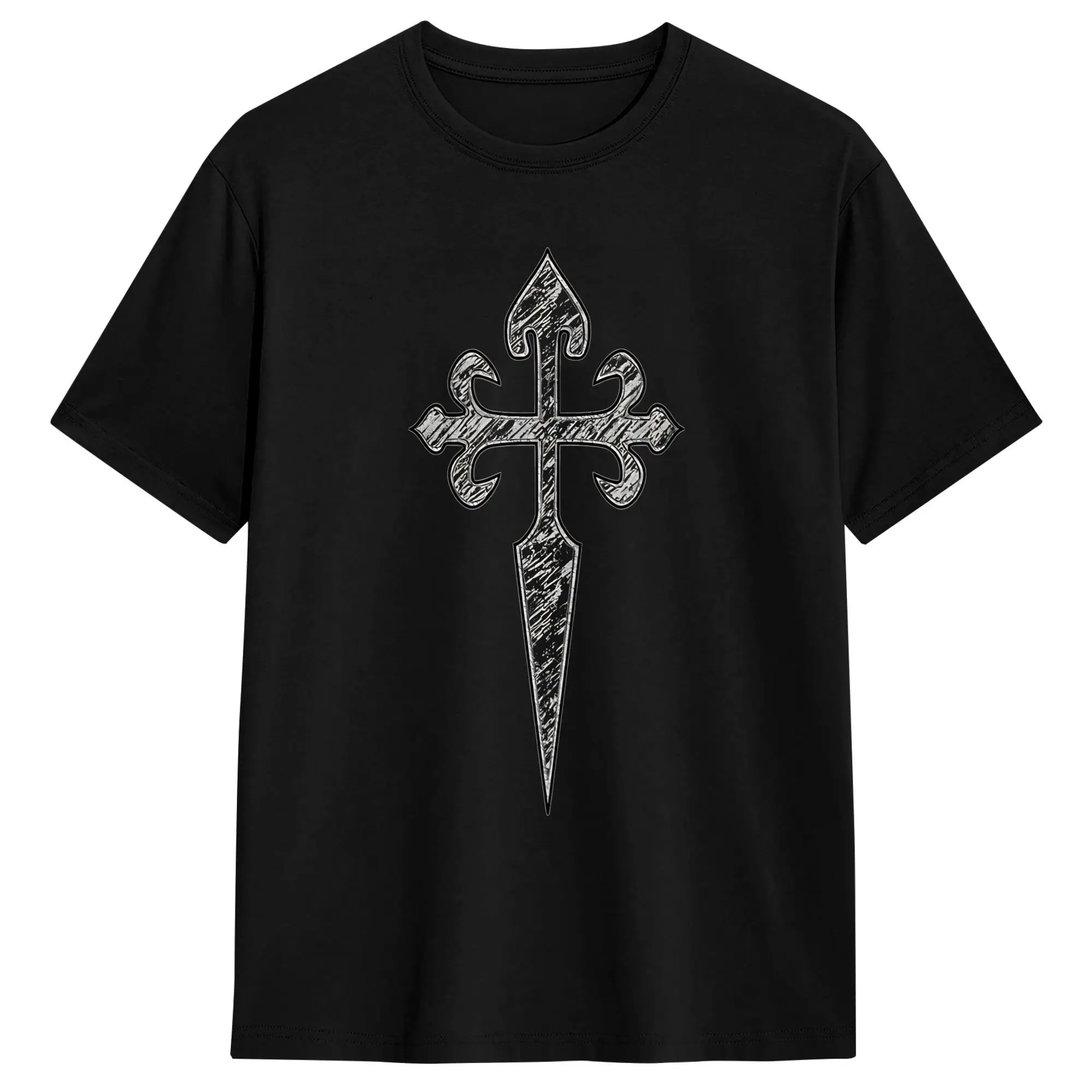 Cross of Santiago Spanish Empire  T Shirt Couple  Y2K Funny T Shirts Summer Breathable Fashion Tees Printed Oversize Tops
