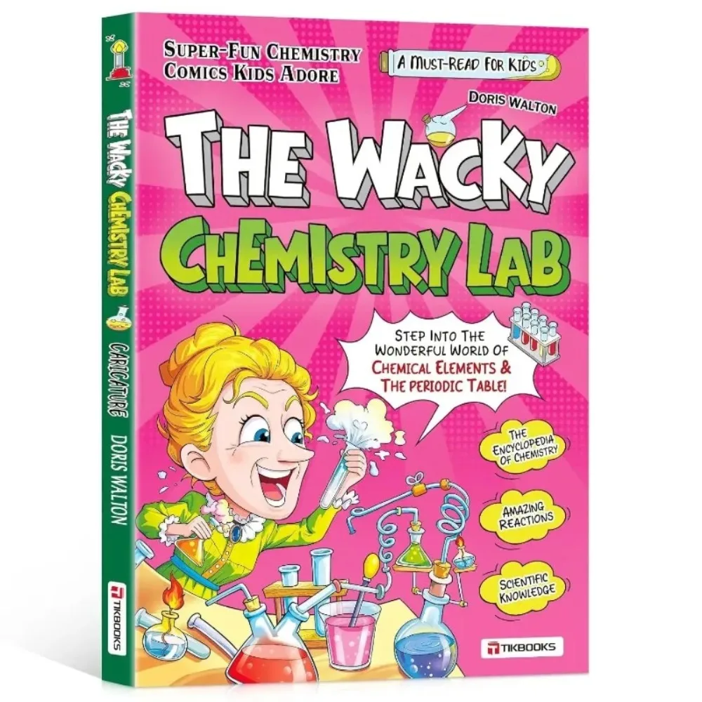 The Wacky Chemistry Lab English Comic Book For Kids, Paperback, Fun Science Learning, Free Shipping