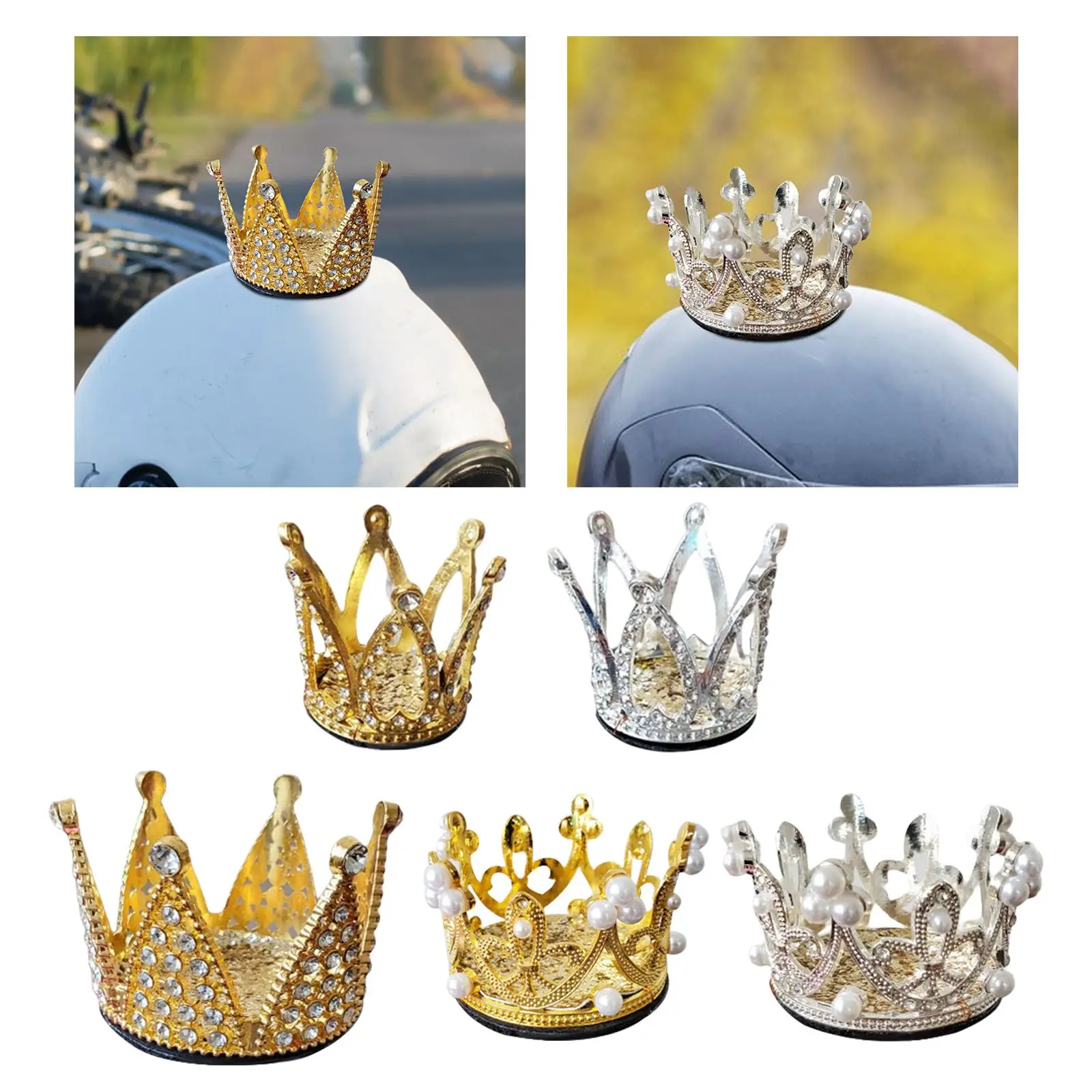 Motorcycle Helmet Crown Decoration Accessories Alloy Cute for Ski Skate