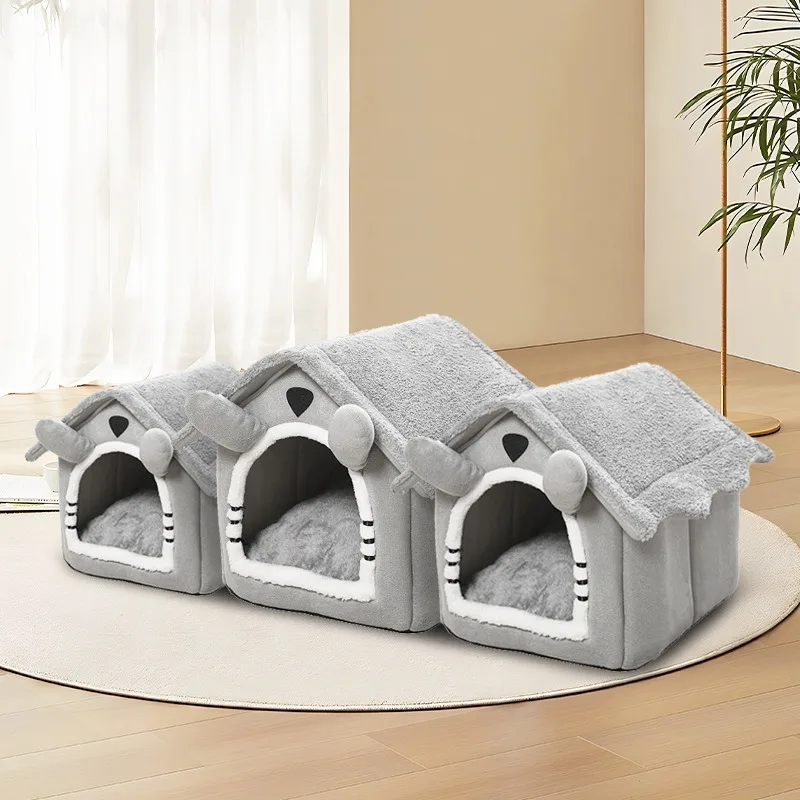 Cat's nest four seasons general purpose villa closed pet nest small house can disassemble and wash pets