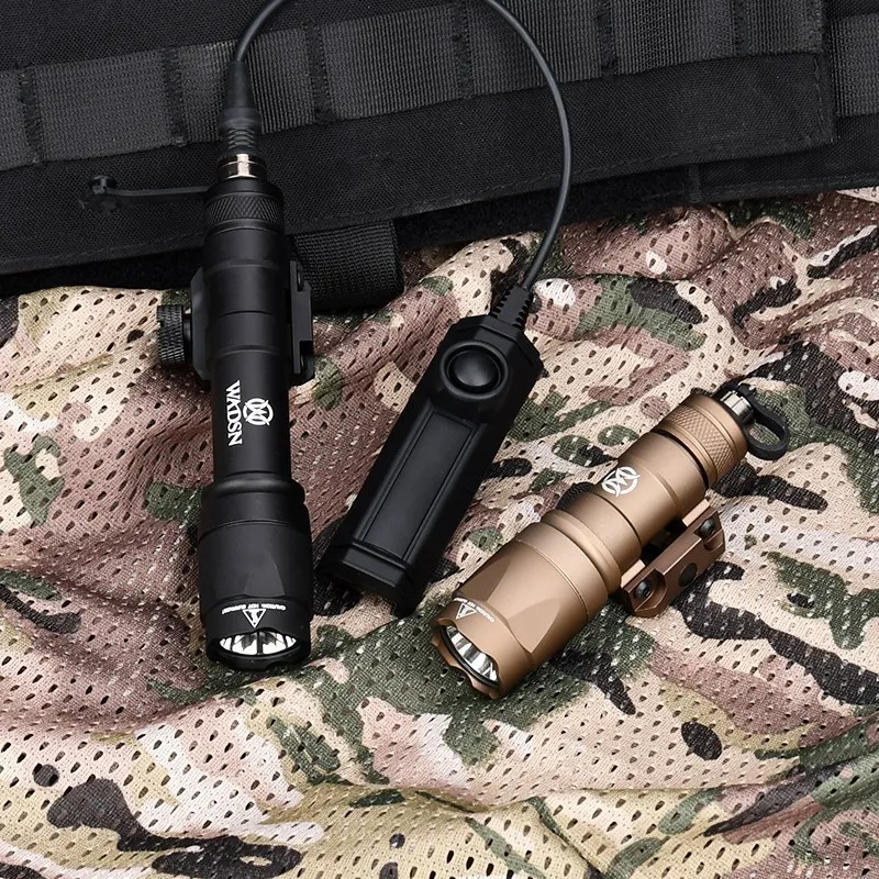 WADSN Airsoft M600 M600C M300 Tactical Hunting Weapon Flashlight SF M300A MINI Scout Light With Dual Function Pressure Switch