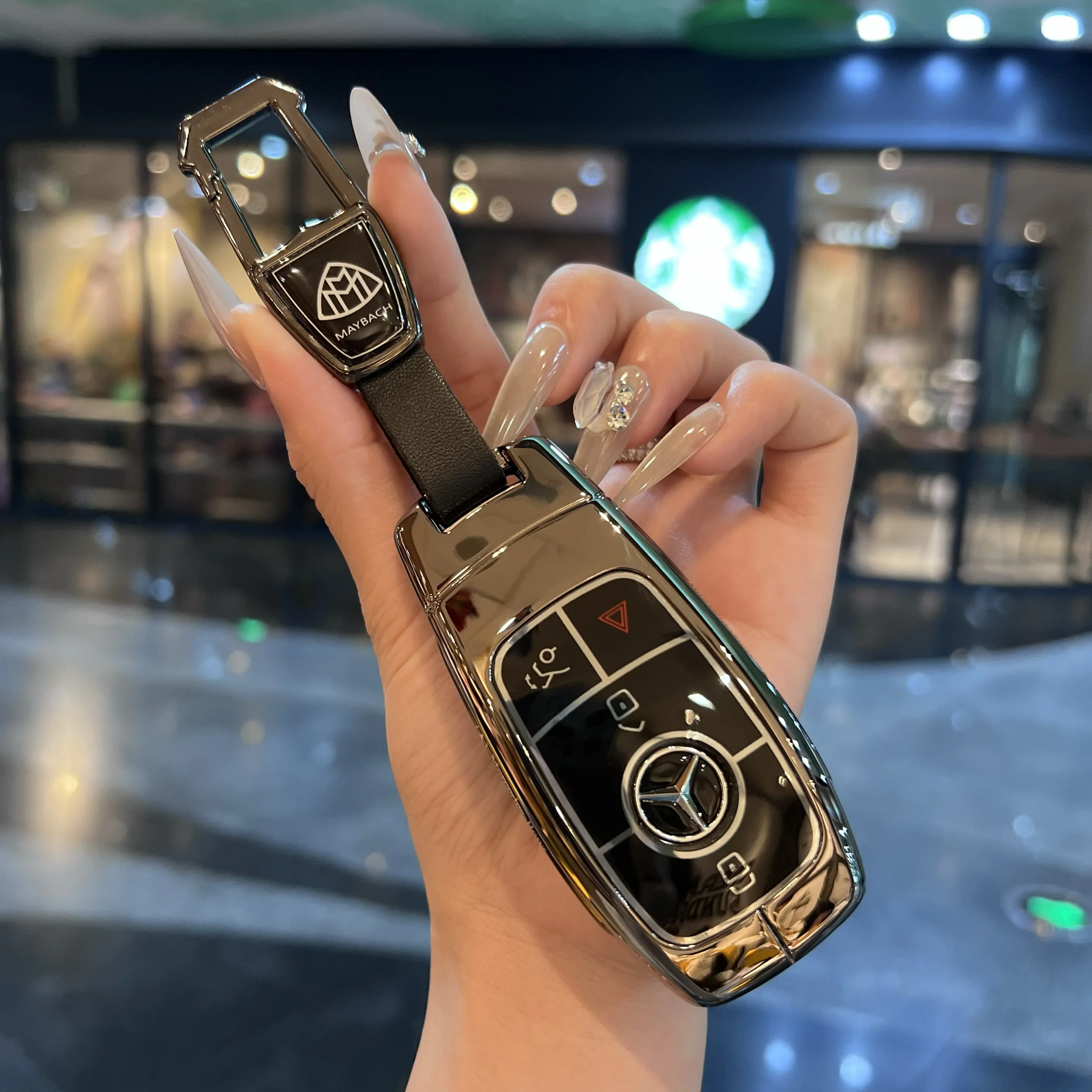Shell For Mercedes Benz A C E S G Class GLC CLE CLA GLB GLS W177 W205 W213 W222 X167 AMG Car Remote Key Case Cover