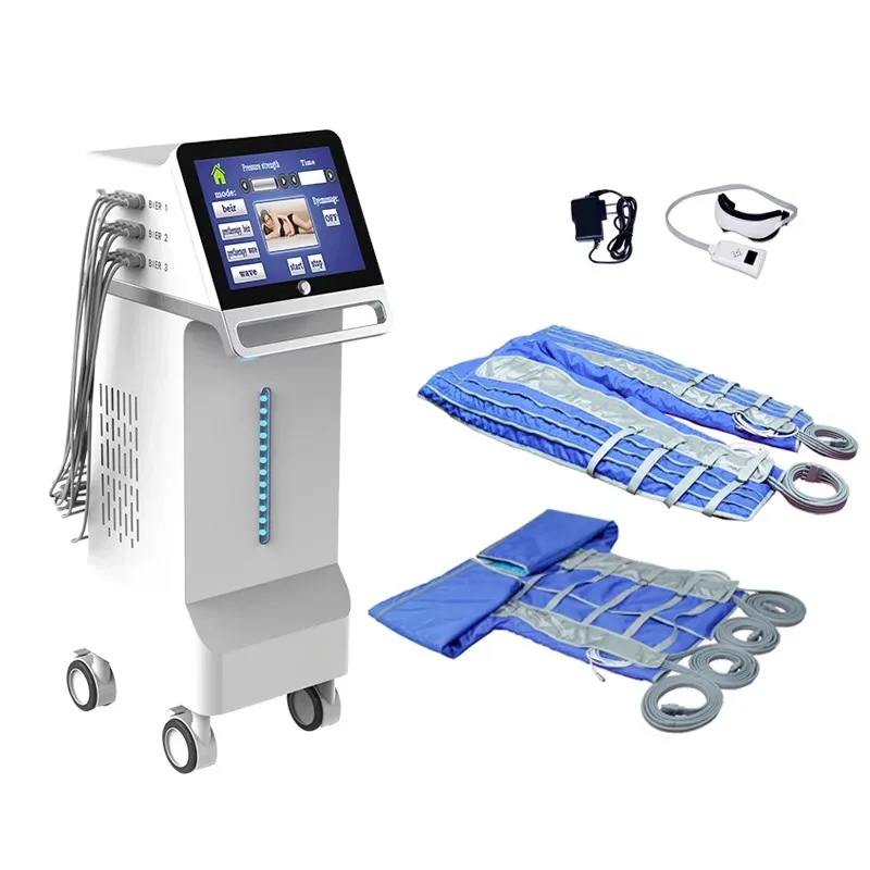 Pressotherapy 24 air Bags Body Lymphatic Drainage Slimming Heating Suit Pressotherapy Beauty Machine