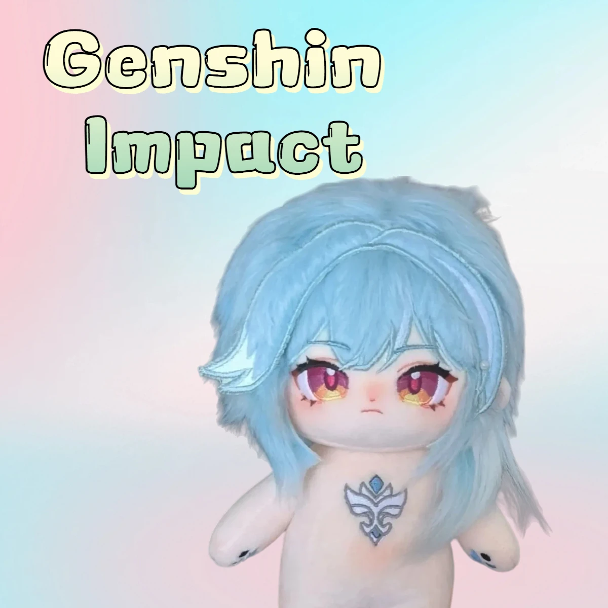 

20CM Genshin Impact Eula Cute Plush Doll Body Dress Up Stuffed Toys Dolls Figures Gift for Adults And kids