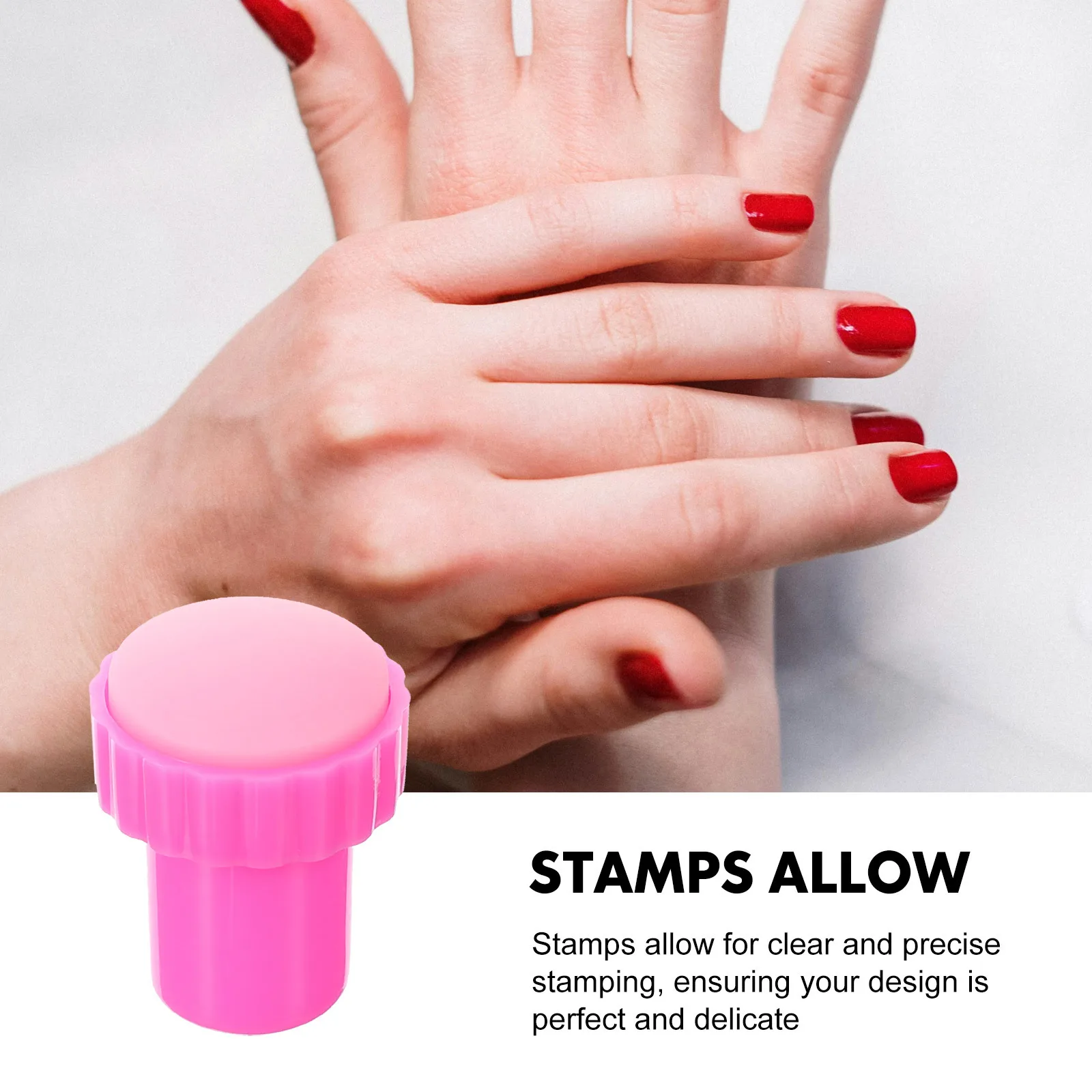 5 قطع 5 قطع أدوات مانيكير لوازم طقم ختم الأظافر لختم تصميم الختام الوردي