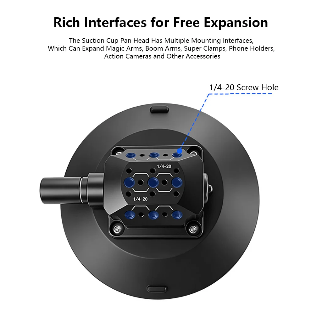 Handpumpen-Vakuum-Saugnapfhalterung für GoPro LED Auto-Lampen-Stabilisator SLR-Kamera Handy Auto-Fenster Windschutzscheiben-Halterung – Detail 9