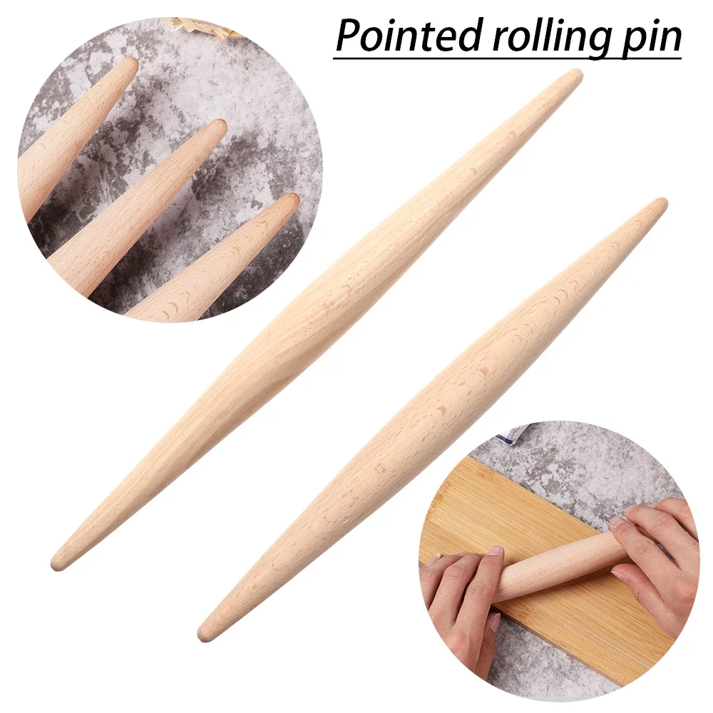 WALFOS 23 Cm /28 Cm Rolling Pin Wood Fondant Cake Dough Roller Non-Stick Cooking Tool Gadgets Pasta Dumpling Skin Maker Double