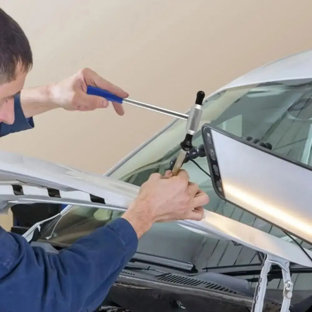 

6-сменные головки, инструмент для удаления вмятин, автомобильный молоток для кузова, автомобильный молоток, ремонт кузова, инструменты для удаления повреждений автомобиля