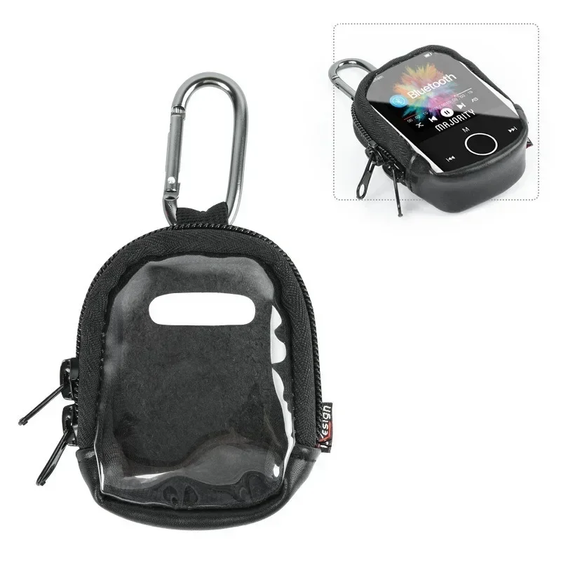 Durable MP3 Storage Bag Carry Case Music Player Case Carabiner Anti Bumps, Anti-Drops Drops, Dustproof Protector