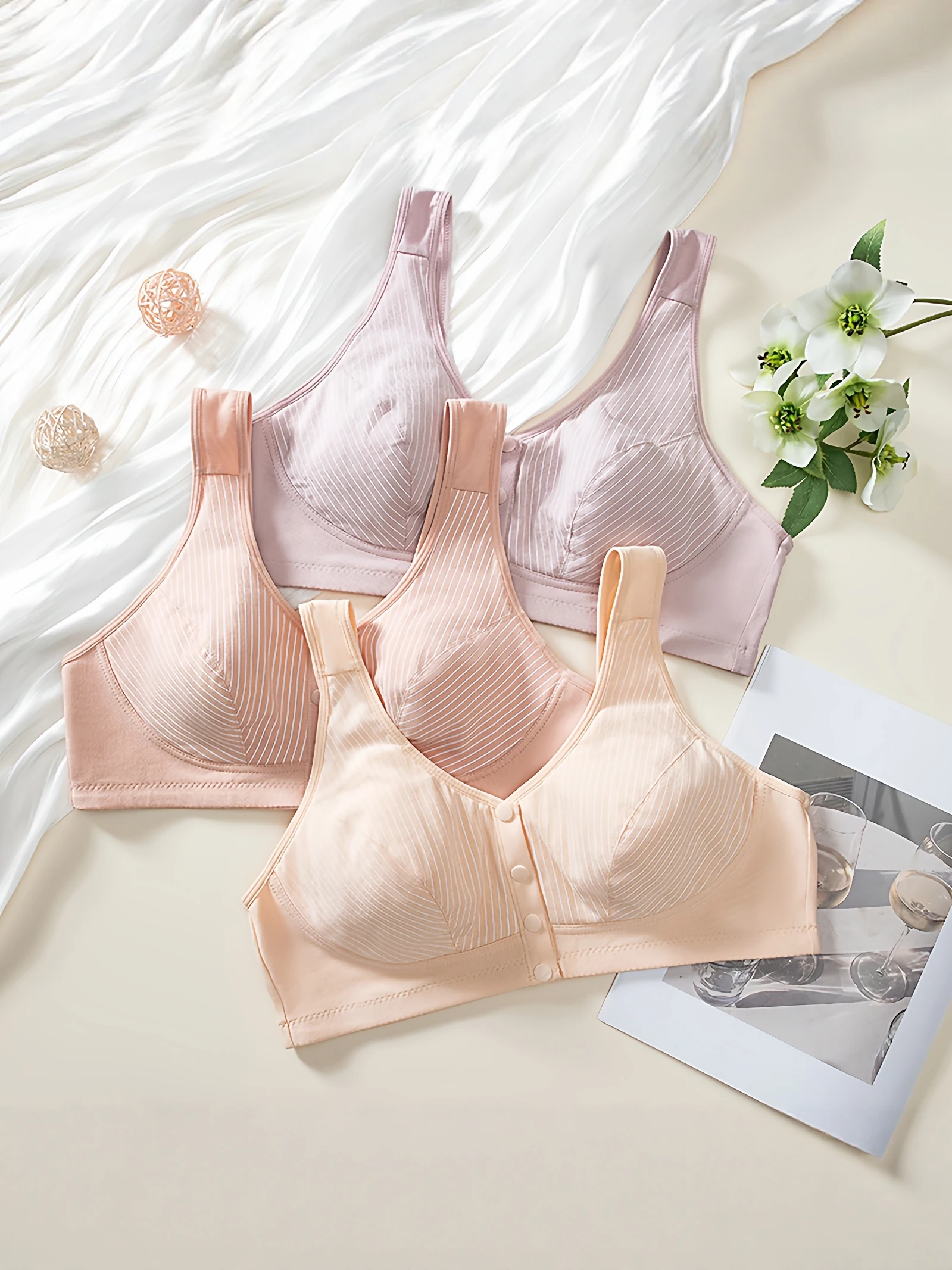 nouveau-soutien-gorge-raye-en-pur-coton-sans-armatures-bonnet-large-fin-style-debardeur-sous-vetement-de-maternite-a-boutonniere-avant-pour-femmes-d'age-moyen-et-plus-agees