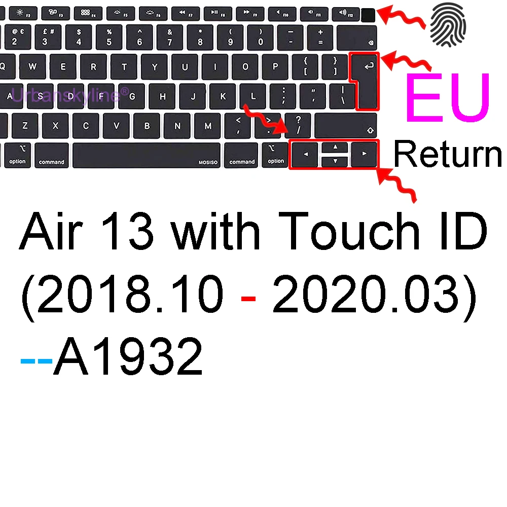 Tastatur Abdeckung für Macbook Air 13 M1 11 Pro 13 14 Max 16 Touch Bar ID 15 17 12 Retina silikon Protector Haut Fall A2337 A2442