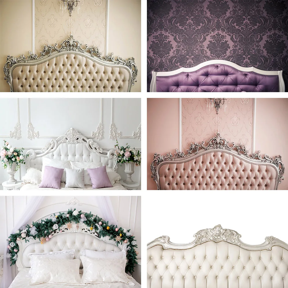 

Mehofond Photography Background Boudoir Pink Tufted Headboard Baby Shower Wedding Birthday Photophone Backdrop Photo Stud