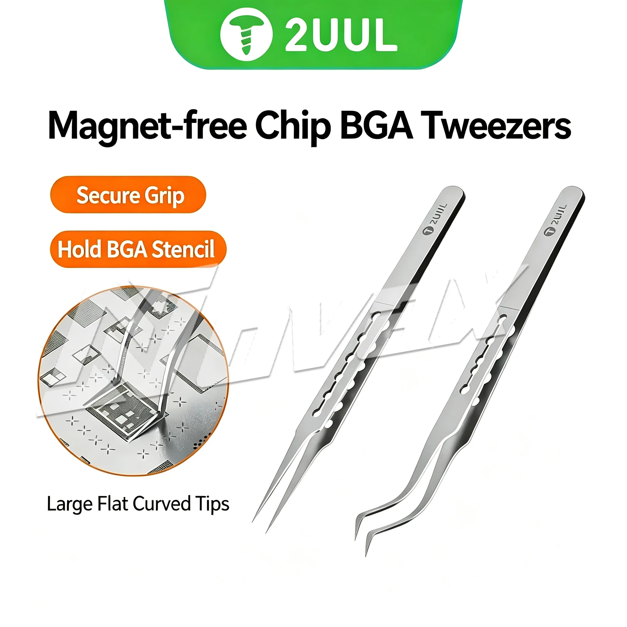 

2UUL TW21 TW22 non-magnetic ultra long tweezers, ultra precision stainless steel heat-resistant pointed tweezers