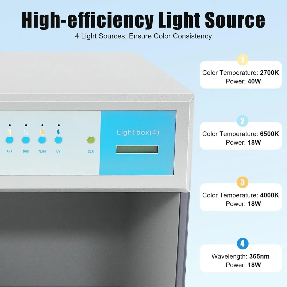 خزانة ألوان أوتوماتيكية متعددة الاستخدامات 110 فولت مع أداء مستقر وحفظ البيانات للاستخدام المختبري #4