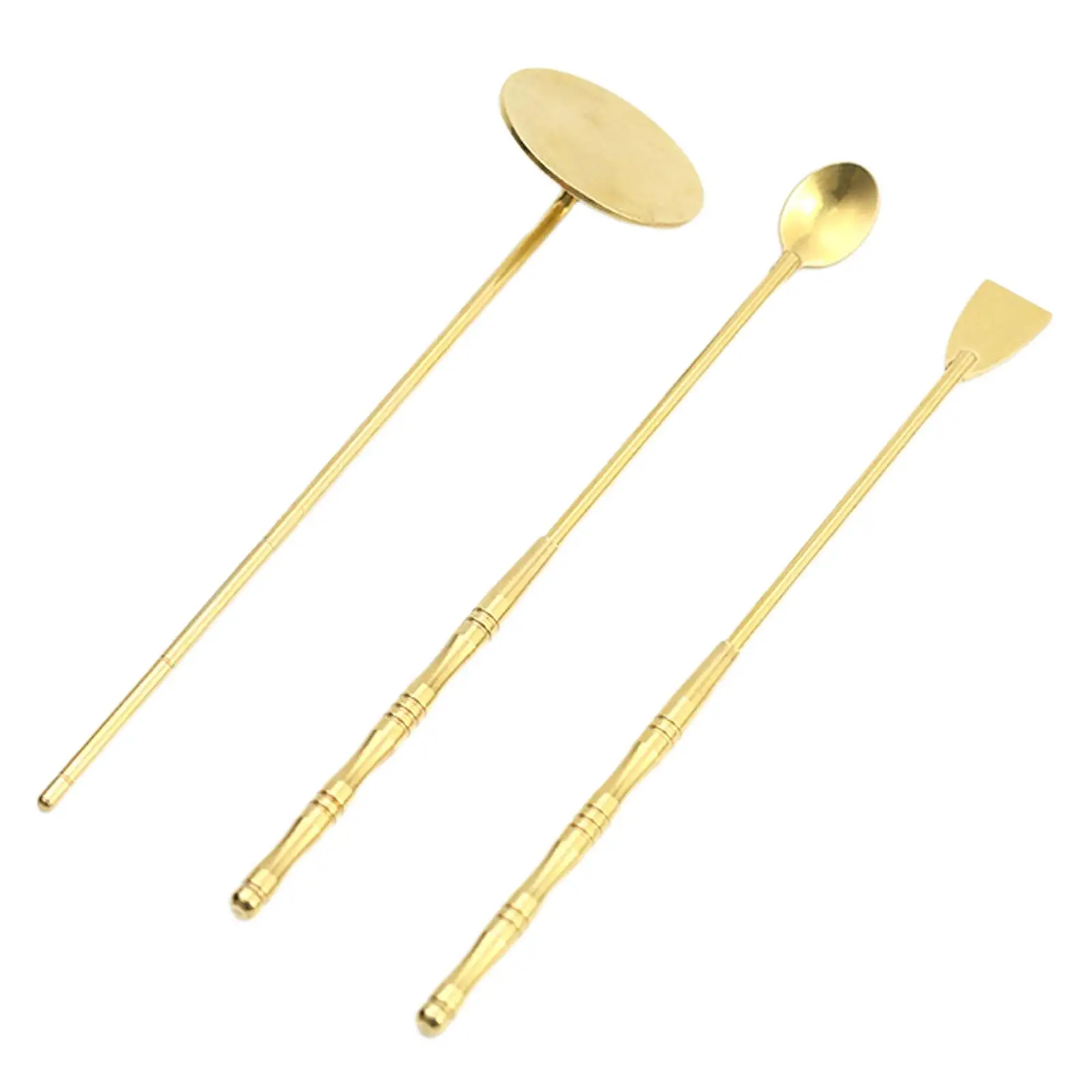 3Pcs Incense Making Kit Brass Incense Mold Tool Incense Cone Molds Spoon Press Shovel Fragrance Accessory