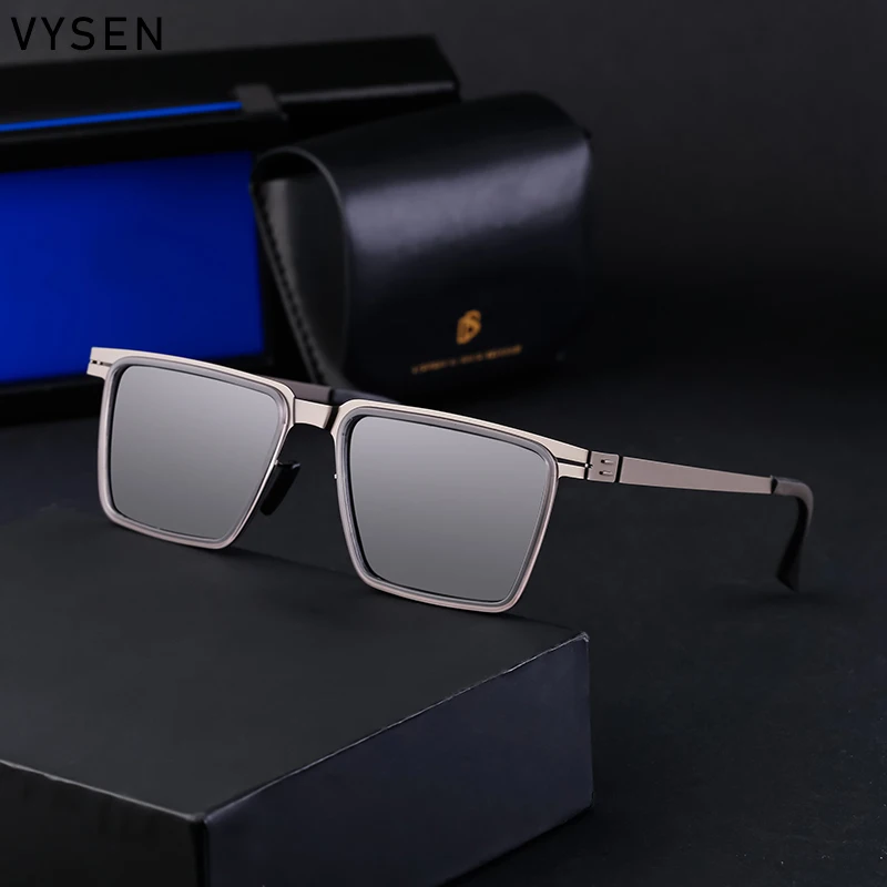 

Rectangle Metal Frame Sunglasses Men 2024 Classic Trendy Square Sunglasses For Male Luxury Brand Outdoor Driving Eyewear UV400