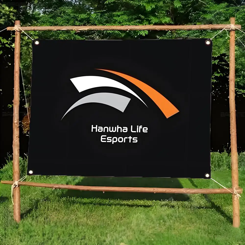 esports league Hanwha Life Esports Flags Borderless four-ring ornament indoor outdoor decoration effortless to hang