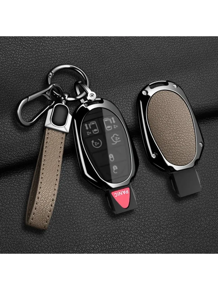 Etui na kluczyk samochodowy z łańcuszkiem do Jeep Commander, Dodge Grand Caravan, Chrysler Grand Voyager, Town Country, Chrysler 300C — 2
