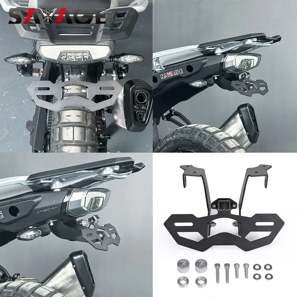 For CFMOTO 450MT 2024 MT450 License Plate Bracket Holder Headlight Guard Wheel Crash Sliders Protector Motorcycle Accessories