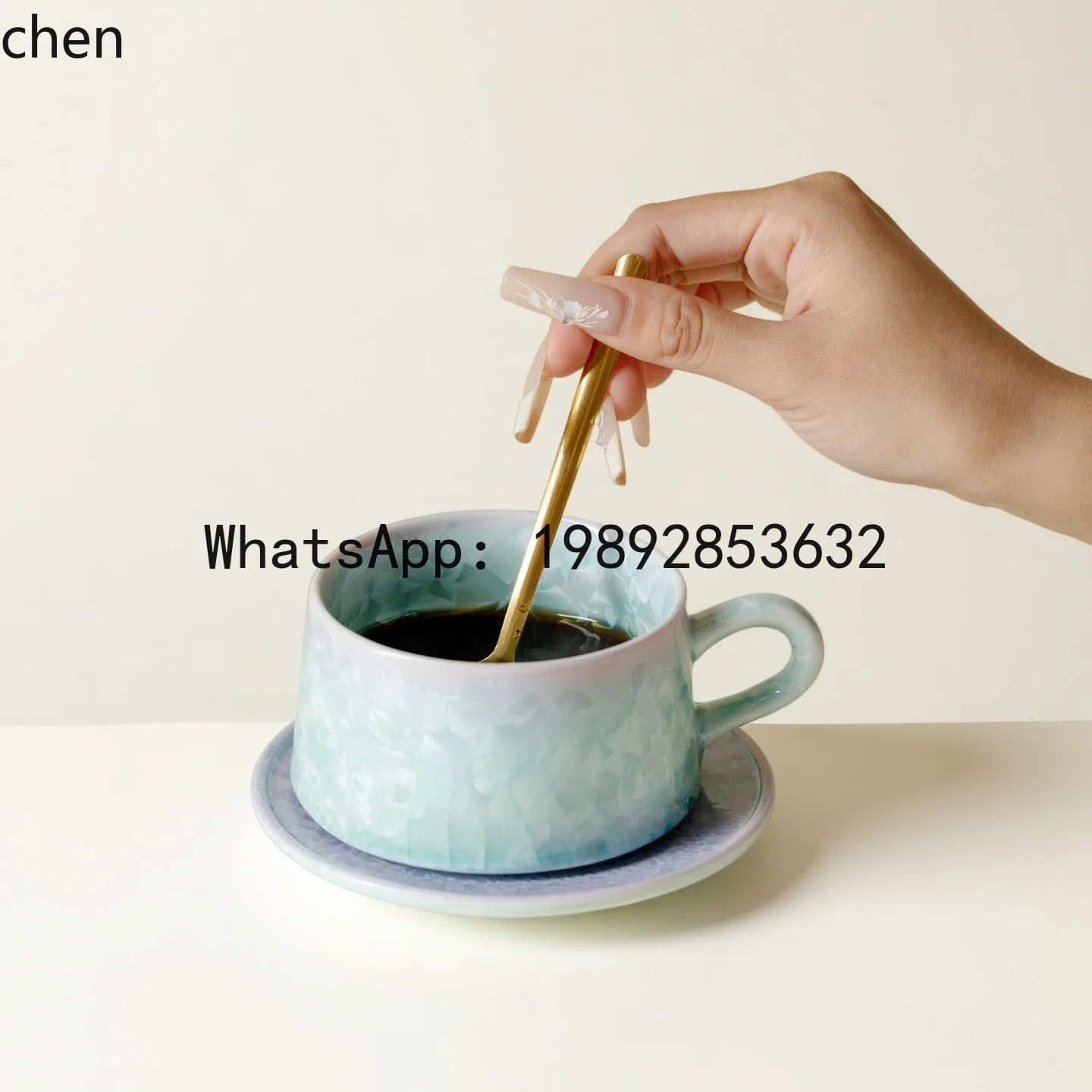 

X20 minimalist ceramic mug and saucer set for afternoon tea as a gift