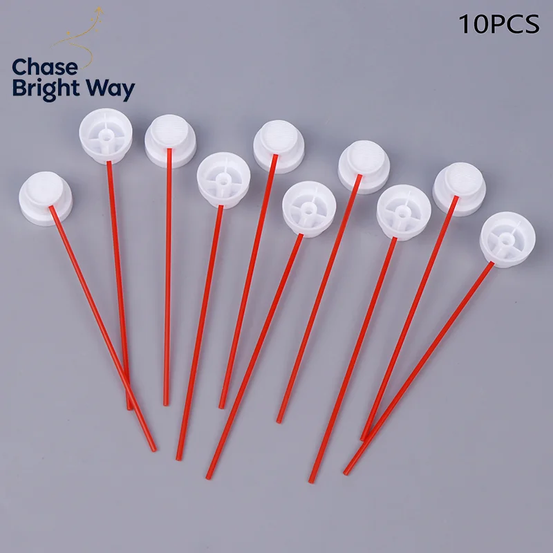 10/20PCS Threaded Paint Sprayer Cap Fits Female Threaded Can Needle Cap Paint Can Nozzle Paint Sprayer Tip Red Thin Tube