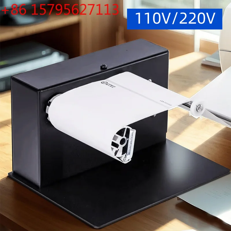 Automatic Bi-directional Label Rewinder Machine Two-Way Barcode Sticker Rolling Paper Label Rewinder for Office & Business