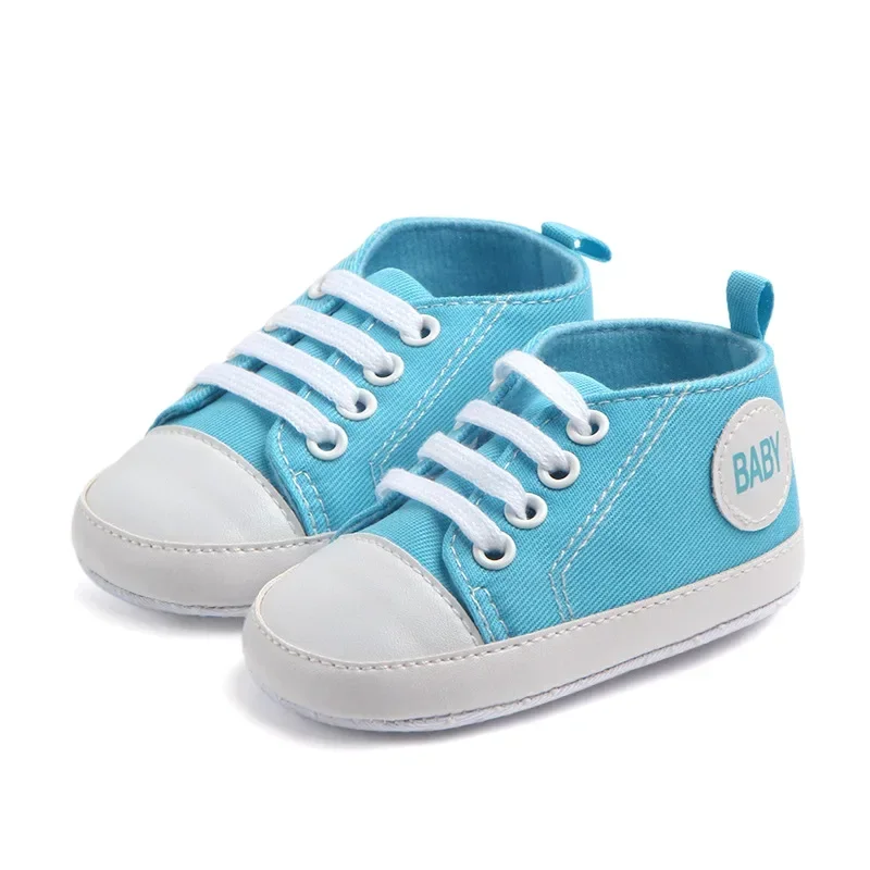 Baby Classic Canvas Shoes Toddler Boys Girls Flat Bottomed Comfortable Sneakers Newborn Infant Sport Soft Sole Prewalkers 2025