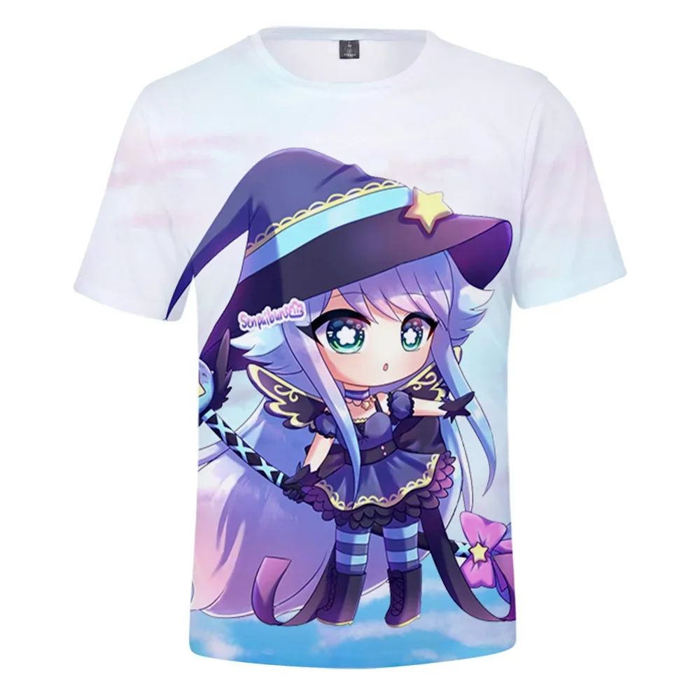 New Game Gacha Life 3D Print T-shirt Men Women Summer Cute Fashion Casual T Shirt Cartoon Anime Harajuku Streetwear Tops