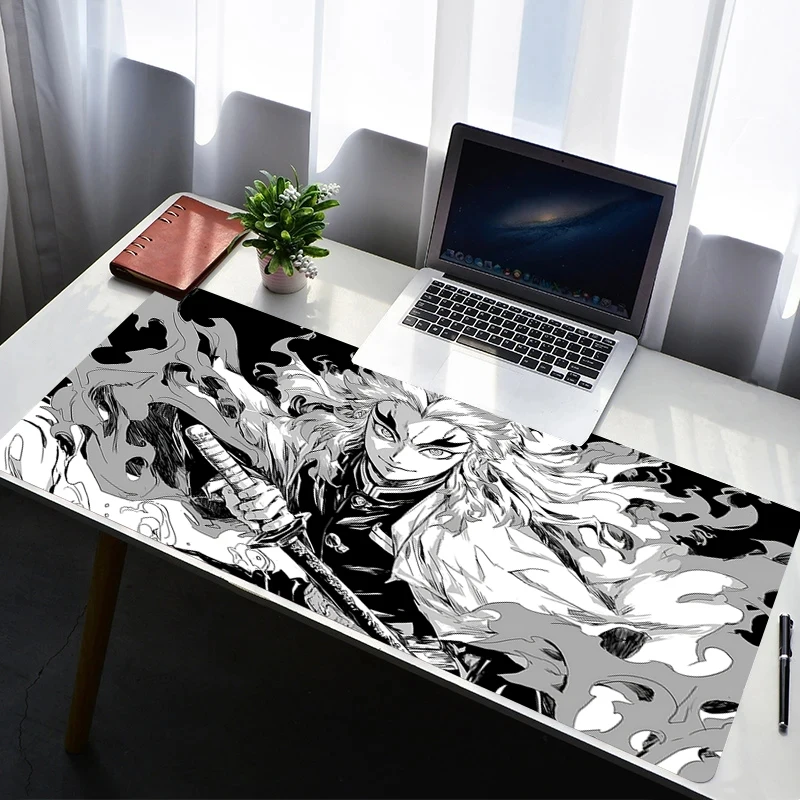

Mouse Pad Office PC Gaming Accessories Keyboard Pad Anime Print Mousepad Laptop Desk D-demon Slayer Rengoku Kyoujurou Mouse Mat