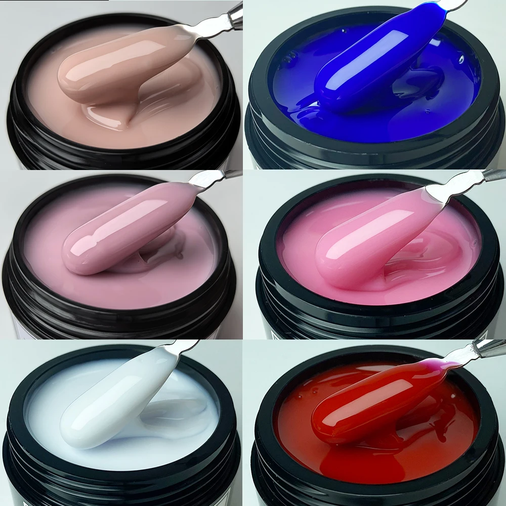 

Jillnails 1kg Medium thick Builder Nail Gel Natural Nails Extension Building Nail Gel Self Leveling