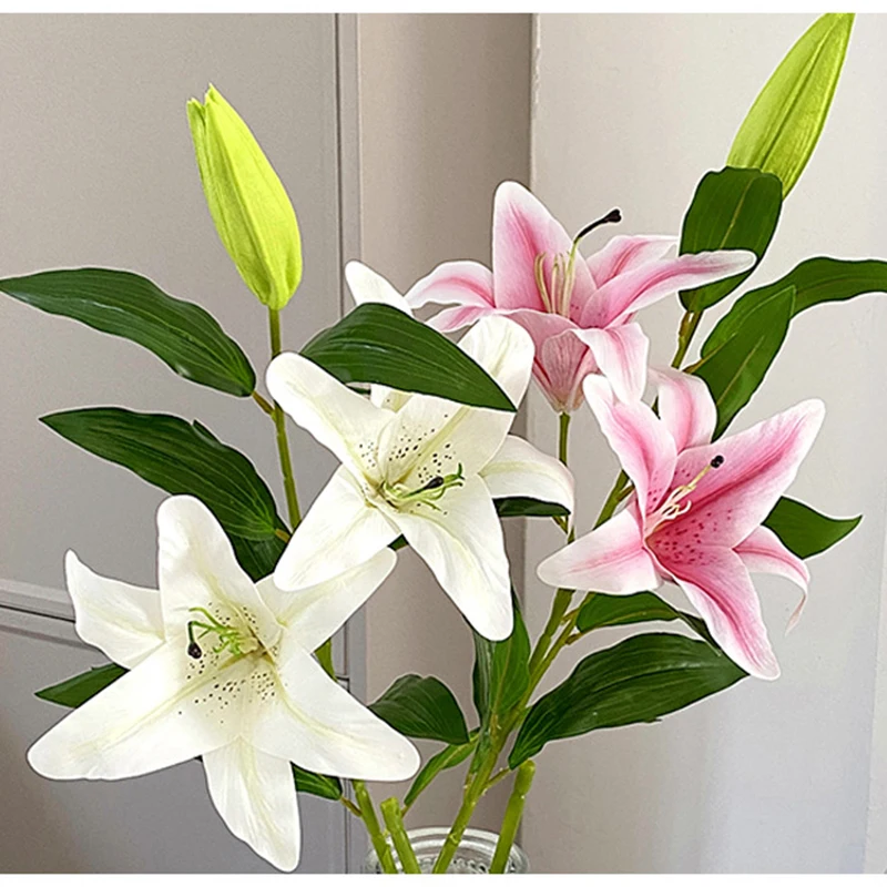 lily Artificial Flower Home Decoration Living Room Dining Table Decorations Flowers Wedding Photography Props