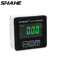 SHAHE Digital Angle Finder Protractor Ruler Meter Aluminum Alloy Electronic Level 360 Degree Bevel Box Measuring Tools