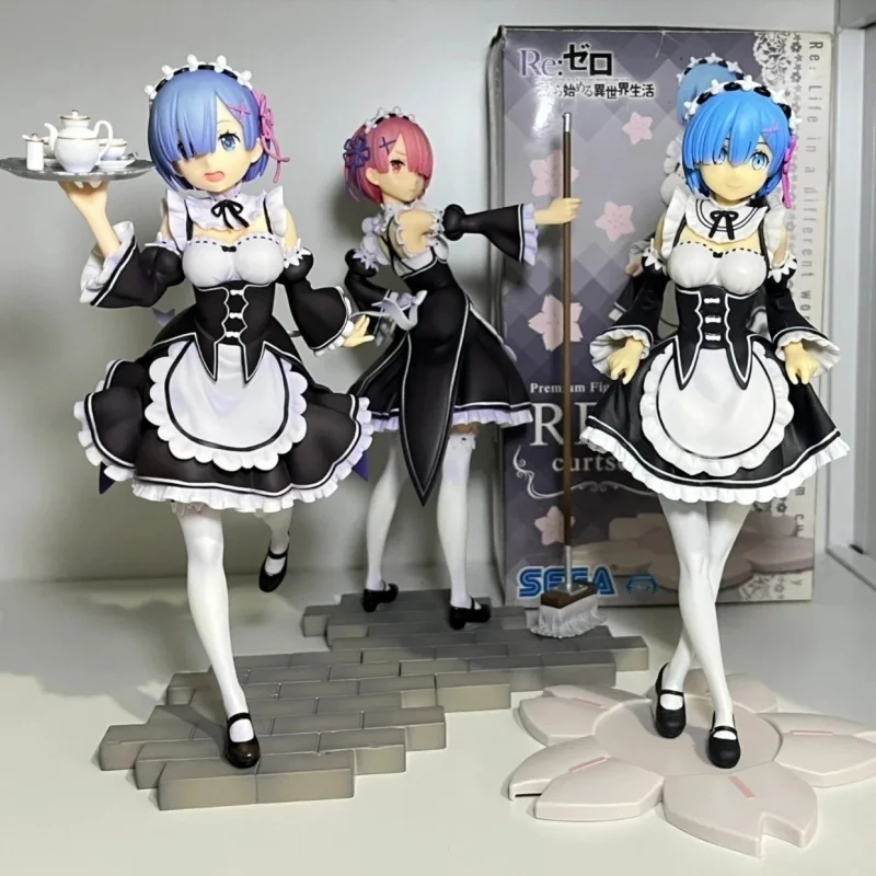 

New Re: Life In A Different World From Zero Series Rem Ram Cute Girl Maid Pvc Figure Toys Collect Decoration Anime Birthday Gift