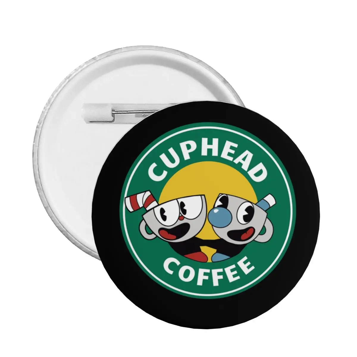 Cuphead Cofee Mug Pins Badges Video Games Bags Pinback Buttons Brooch Girlfriend Gift