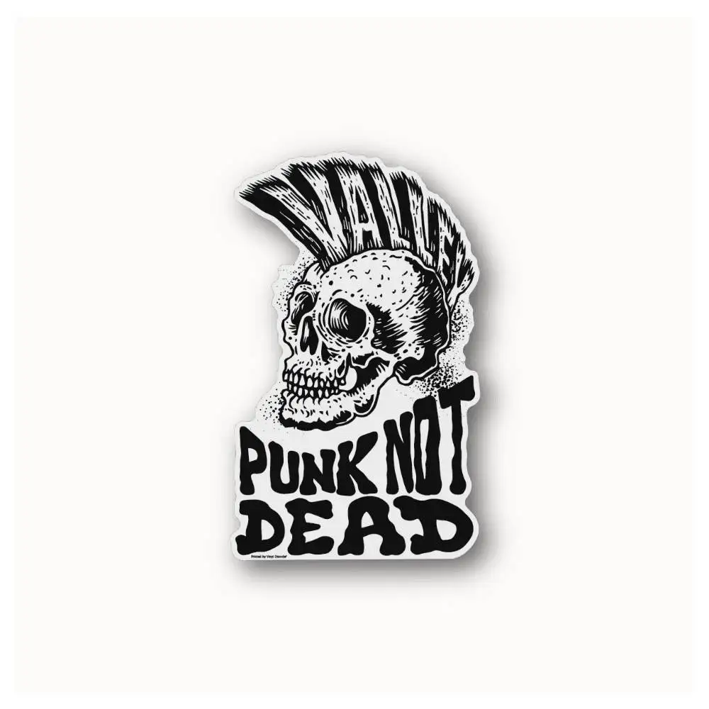 Valley Punk Not Dead Dead Waterproof Stickers For Decorating Car Windows Motorcycles And Computers.