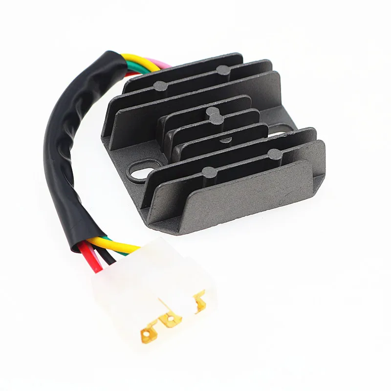 5-Wire Flat Connector Regulator Rectifier, Voltage Charger Stabilizer for GY6 125cc 150cc Scooter