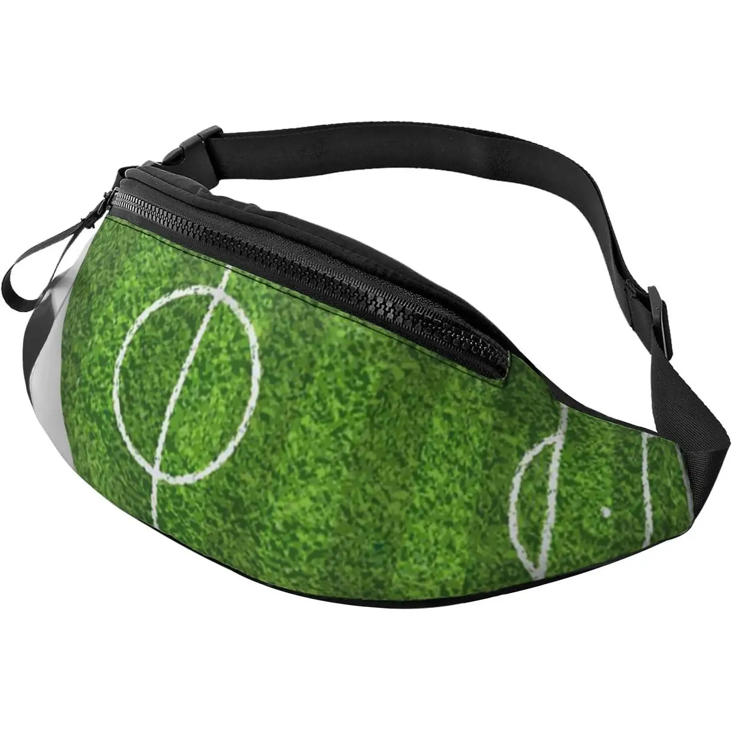 Soccer Sport Printed Fanny Pack Waist Bag Casual Everyday Crossbody Bag for Men Women Teens Running Walking