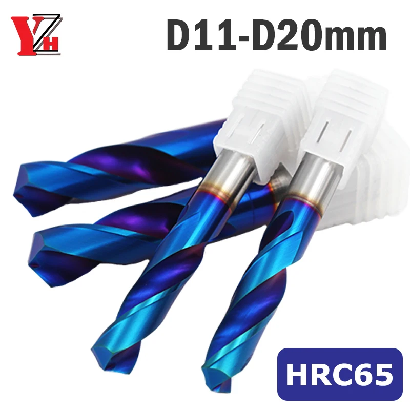 

Спиральное сверло YZH диаметром 11-20 мм HRC65 общего назначения и прямой ручки для сверления с ЧПУ, металла, стали, железного отверстия