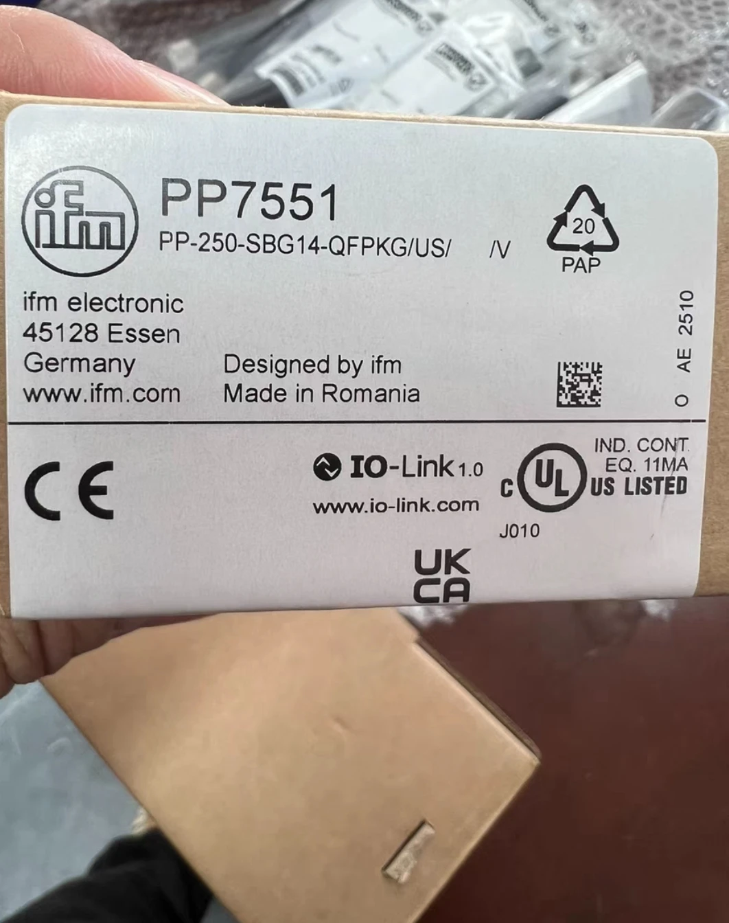 Brand New    Sensor Pp7551 Stable and Industrial Automation Equipment in Stock New    Industrial Automation