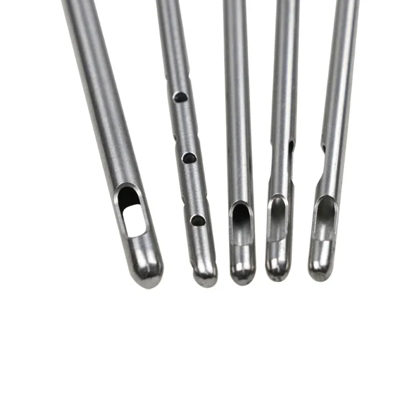 Porous Injection Cannula Spiral Two Holes Cannula Liposuction Cannula Set with Titanium Alloy Handle Liposuction Tools