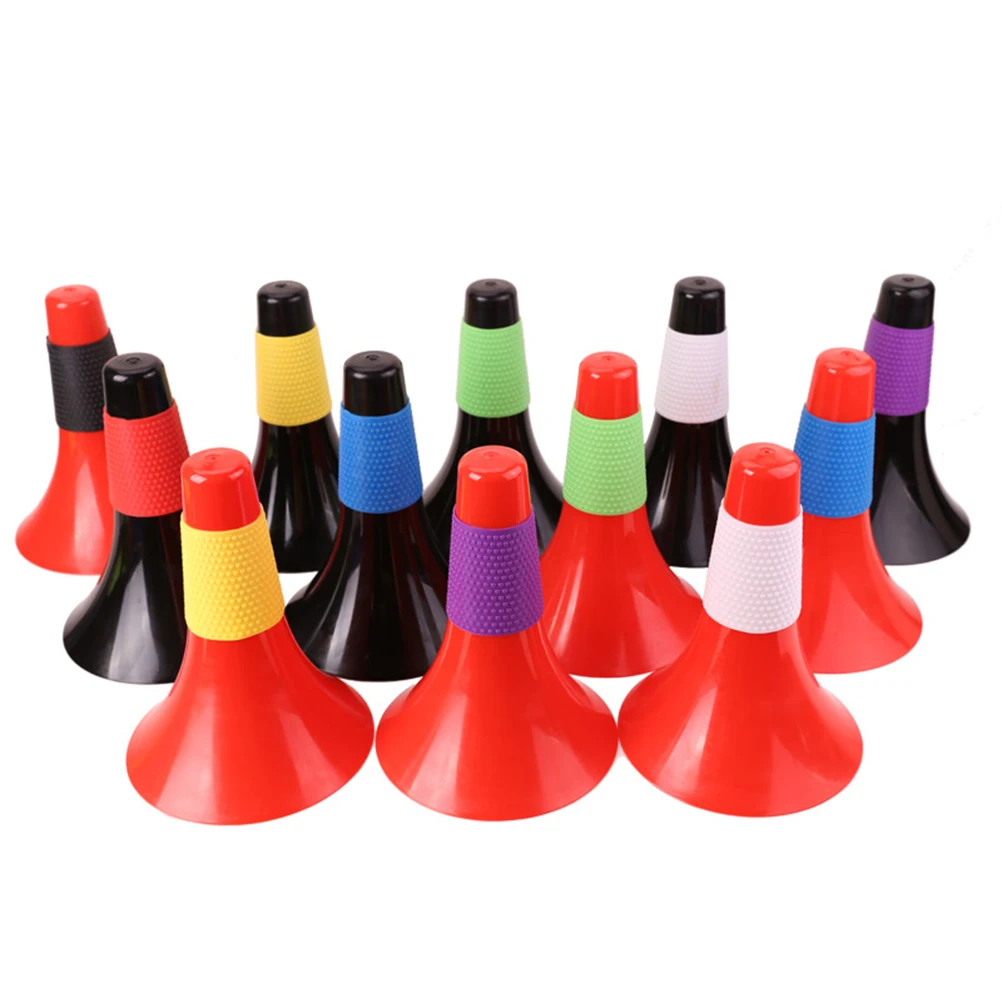 

4 pcs Cones Football Training Marker Bucket Thickened Flat Windproof Outdoor Game Horn Obstacle Durable Sign Sports Field Hockey