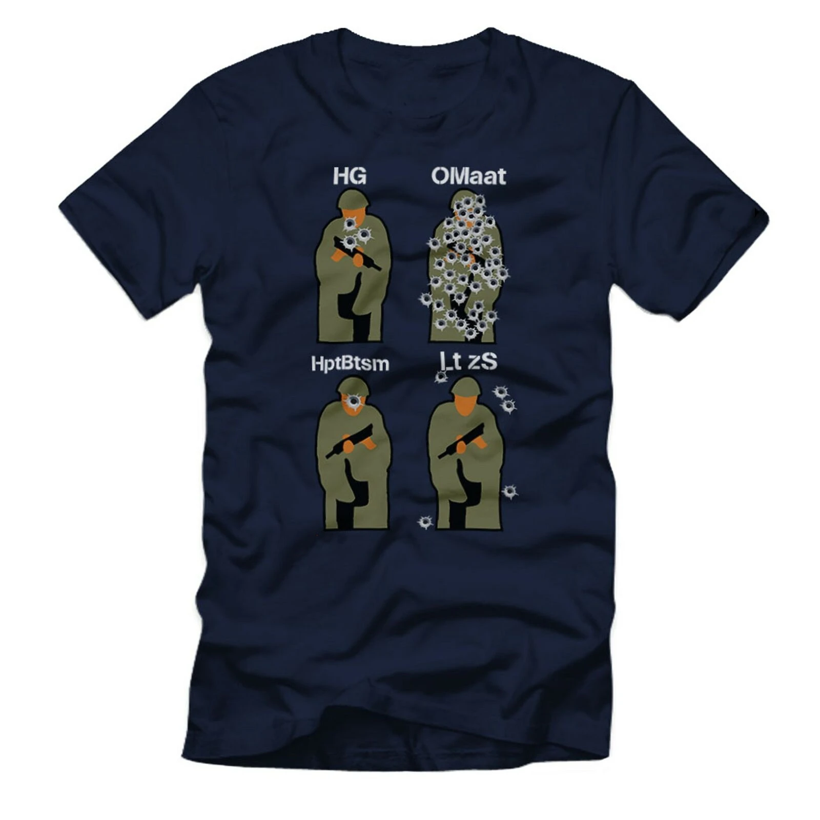 Bundesmarine Schießen Bundeswehr Marine Humor Leutnant Zur See Men's 100% Cotton Casual T-shirts Loose Top Size S-3XL