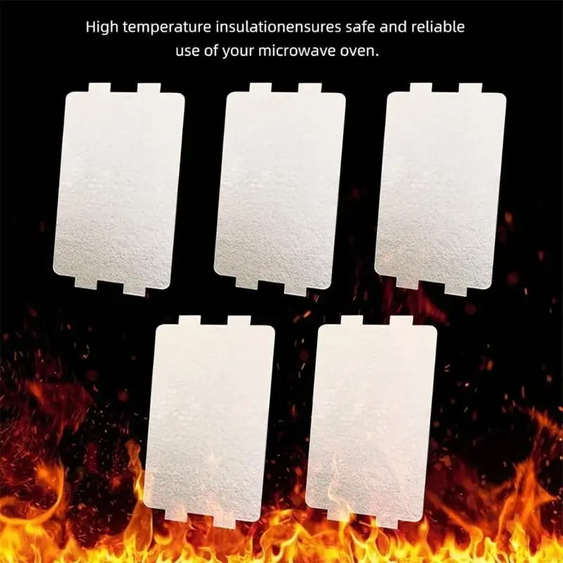 J6PE Pack из 10 Cuttable Mica Plate Plate Mica Lies Microwave Waveguide Cover для кухни