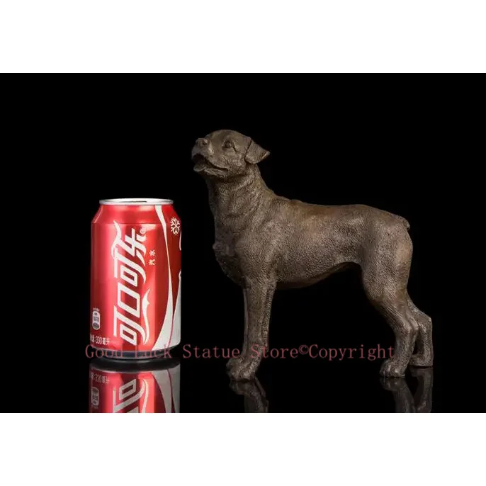 

Special Offer- TOP COOL SHOP HOME hall Lobby Porch realistic Ornament art # Animal Hound dog bronze Sculpture art statue 18CM