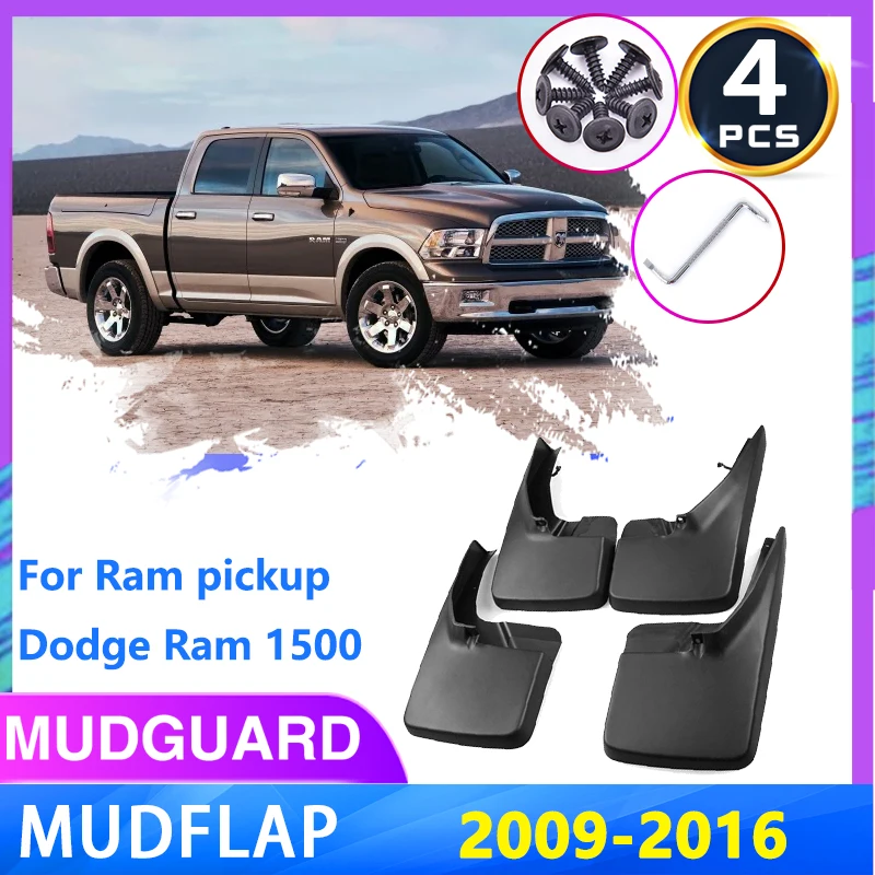 

Car Mudguards For Ram Pickup Dodge Ram 1500 2500 3500 2009~2016 Front Rear Wheels Mudflaps Guards Mud Flaps Fender Accessories