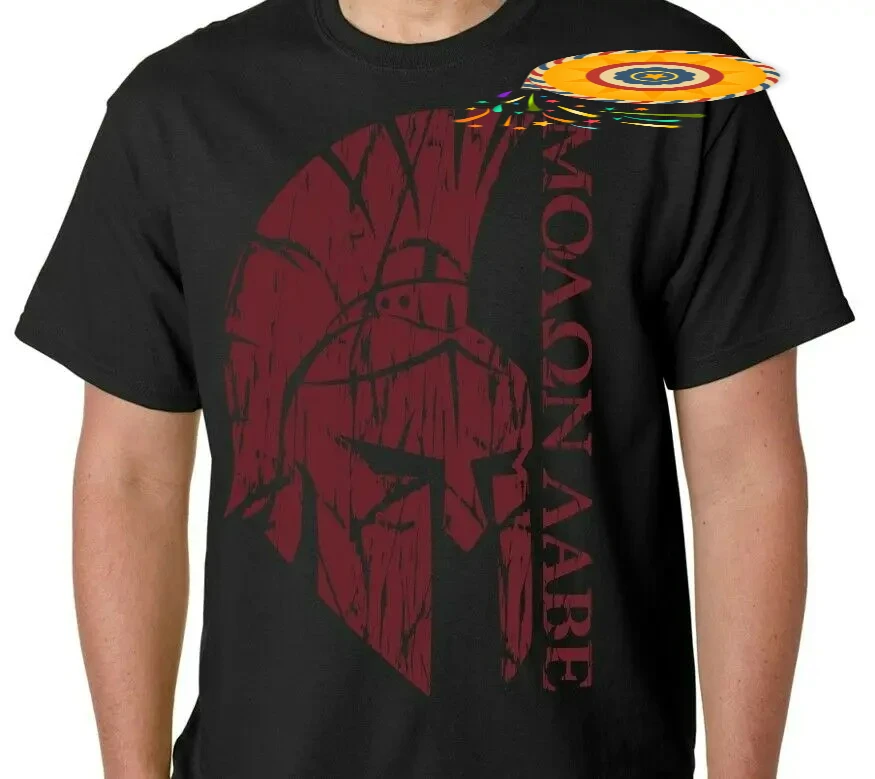 Molon Labe- Spartan Warrior American Military Fighter T Shirt. New 100% Cotton Short Sleeve O-Neck T-shirt Casual Mens Top