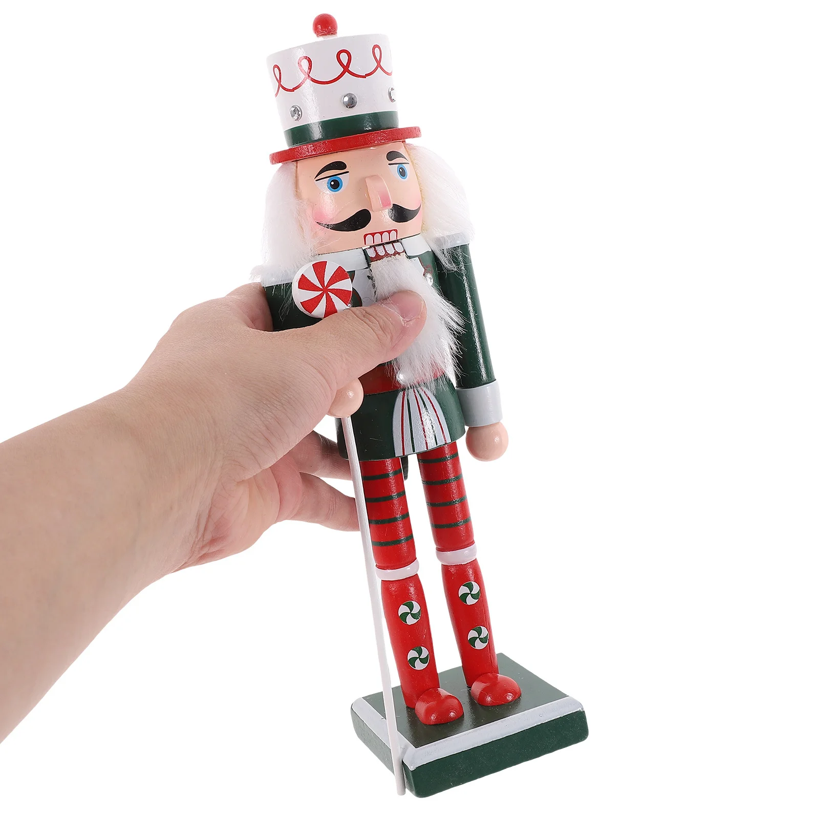 

Christmas Nutcracker Wooden Holiday Decor Festive Ornament For Mantel Shelf Table Xmas Party Indoor Decoration