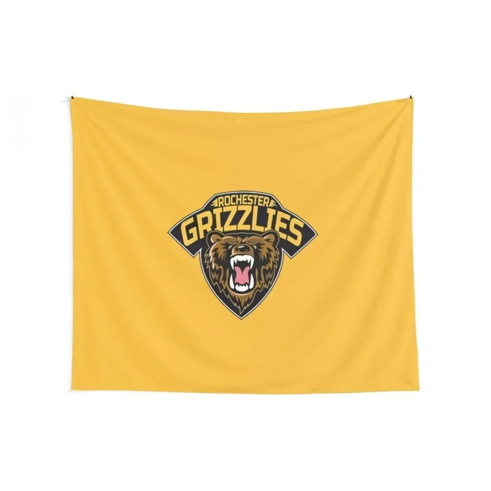 Rochester Grizzlies Tapestry Room Decor Korean Style Room Decor For Girls Tapestry