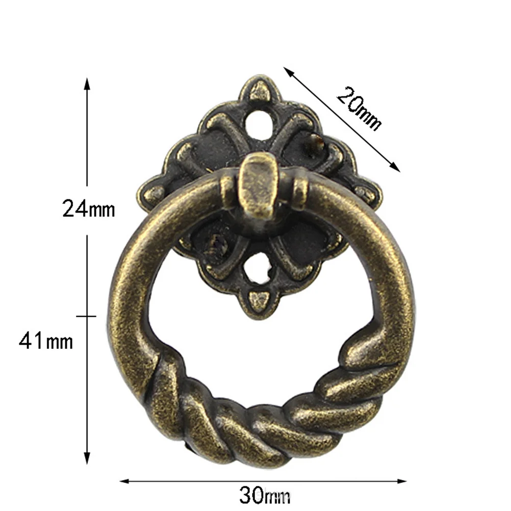 

6 шт., ручки для ящиков из цинкового сплава, ретро ручки для шкафа, обновление мебели, разные цвета, дверная ручка с двойными отверстиями