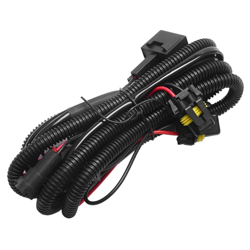 3Pcs Car Fog Light Relay Harness H11 880 Relay Adapter Extension Cable 40A LED Light And Halogen Fog Light Connector